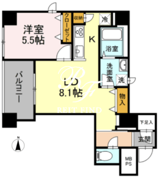 グランジット神田司町 701 間取り図