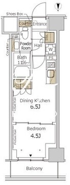 パークアクシス新宿百人町 349 間取り図