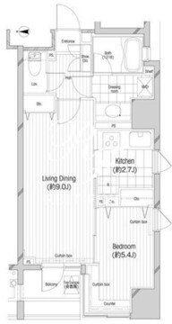 コンフォリア二番町 701 間取り図