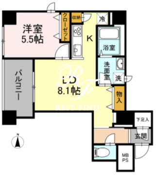 グランジット神田司町 901 間取り図