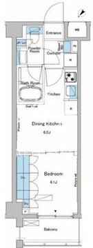 ルフォンプログレ中野富士見町 205 間取り図