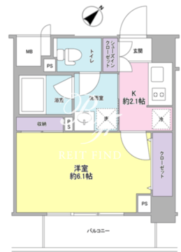 スタイリオ中延駅前 403 間取り図