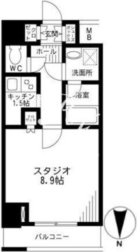 レジディア九段下 602 間取り図