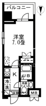 レジディア錦糸町 909 間取り図