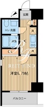 エコロジー潮見レジデンス 813 間取り図