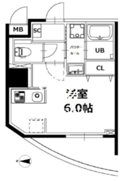 神楽坂5丁目ビル 901 間取り図