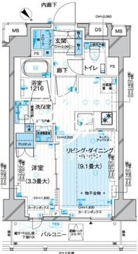 ルジェンテ早稲田 702 間取り図