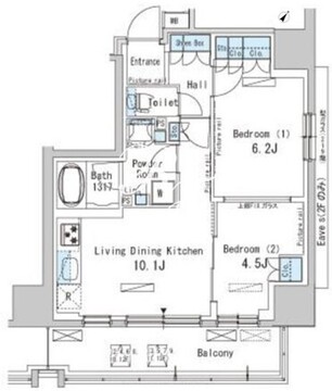 パークアクシス西巣鴨 803 間取り図