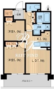 ブレス上池袋 102 間取り図