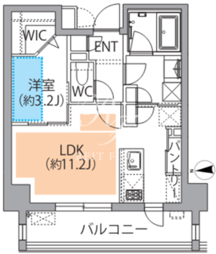レスピール蓮根 305 間取り図