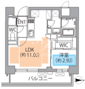レスピール蓮根 408 間取り図