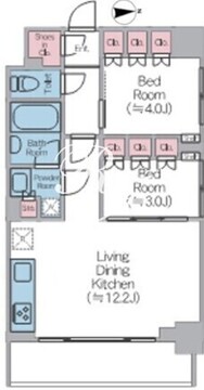 ドゥーエ西馬込2 916 間取り図