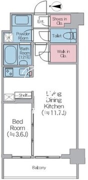 ドゥーエ西馬込2 903 間取り図