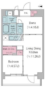 ドゥーエ西馬込2 103 間取り図