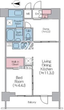 ドゥーエ西馬込2 504 間取り図
