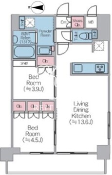 ドゥーエ西馬込2 507 間取り図