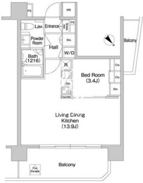 コンフォリア南砂町 2005 間取り図