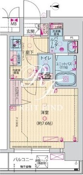 プレサンス新宿中落合メーディオ 305 間取り図