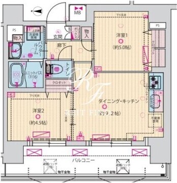 プレサンス新宿中落合メーディオ 704 間取り図