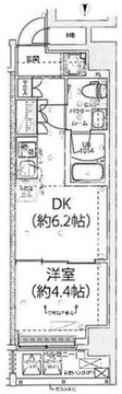 スパシエ大森 203 間取り図