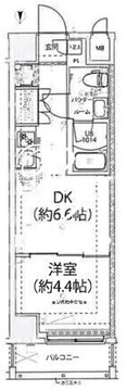 スパシエ大森 802 間取り図