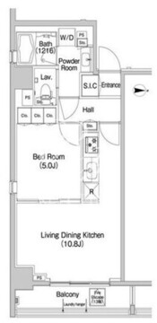 コンフォリア錦糸町 1302 間取り図