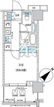 ザ・パークハウス浅草橋タワーレジデンス 606 間取り図