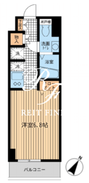 モノトーノ門前仲町 802 間取り図