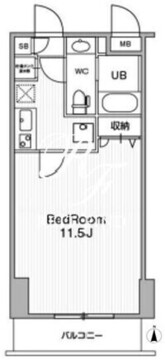アーバンフラッツ池袋プレミアム 303 間取り図