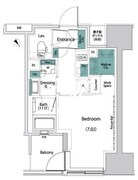 ザ・パークハビオ人形町レジデンス 1008 間取り図