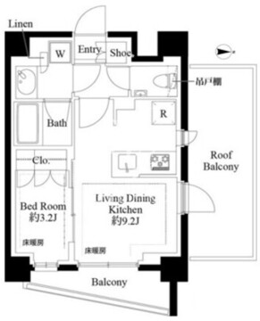 343レジデンス品川 504 間取り図