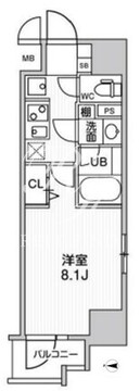 ルーツ菊川 205 間取り図
