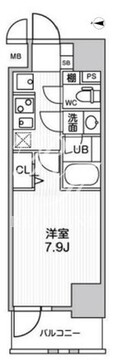 ルーツ菊川 102 間取り図
