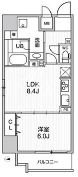 ルーツ菊川 201 間取り図