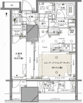 ディアナコート文京本郷台 810 間取り図