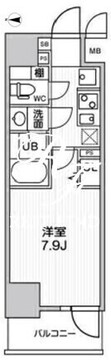 ルーツ菊川 802 間取り図