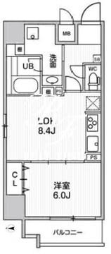ルーツ菊川 901 間取り図
