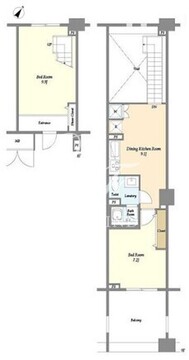 レジデンスシャルマン月島 844 間取り図