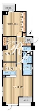レジデンス三宿 206 間取り図