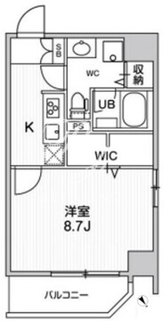 ルーツ東長崎 104 間取り図
