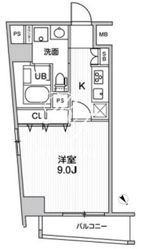 ルーツ東長崎 202 間取り図