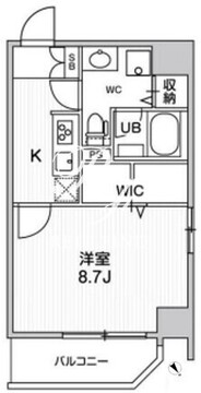 ルーツ東長崎 205 間取り図