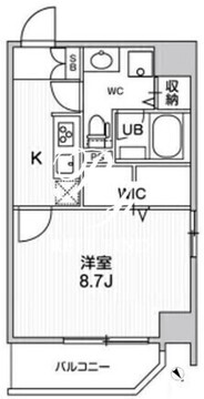 ルーツ東長崎 505 間取り図
