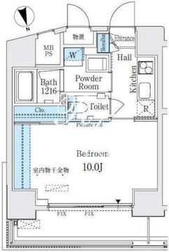 ミライズレジデンシャル九段 602 間取り図