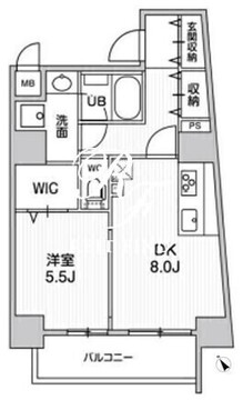 ルーツ東長崎 701 間取り図