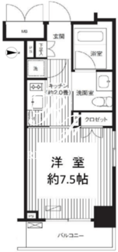 グランハイツ錦糸町 401 間取り図