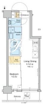 プラウドフラット西日暮里ディアージュ 207 間取り図