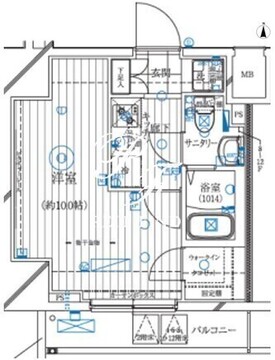 レガリス亀戸 606 間取り図