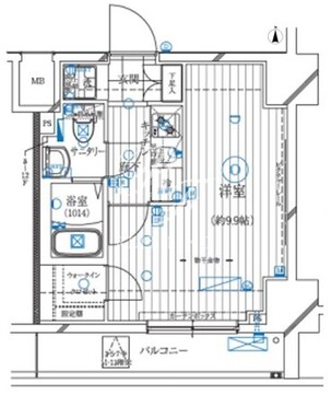 レガリス亀戸 205 間取り図