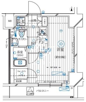 レガリス亀戸 405 間取り図